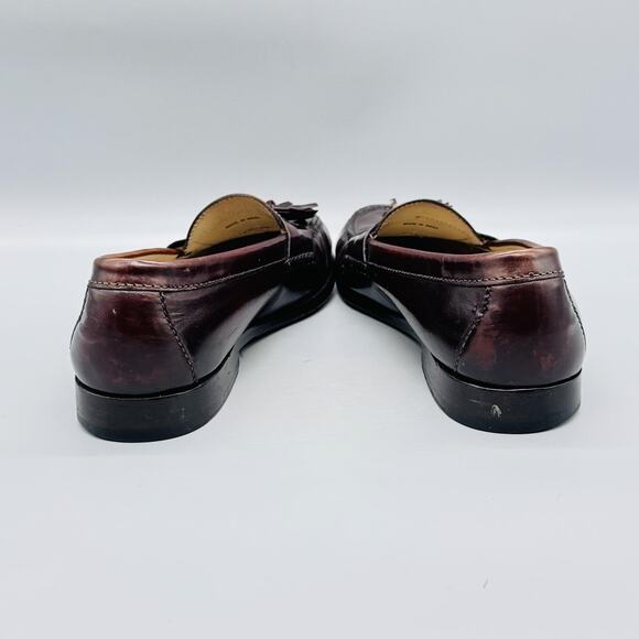 Cole Haan Shoes Mens 8.5 Brown Leather Tassel Loafers Moc Toe Dress Classic